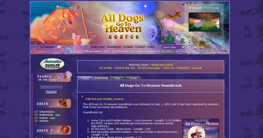 All Dogs Go To Heaven Source